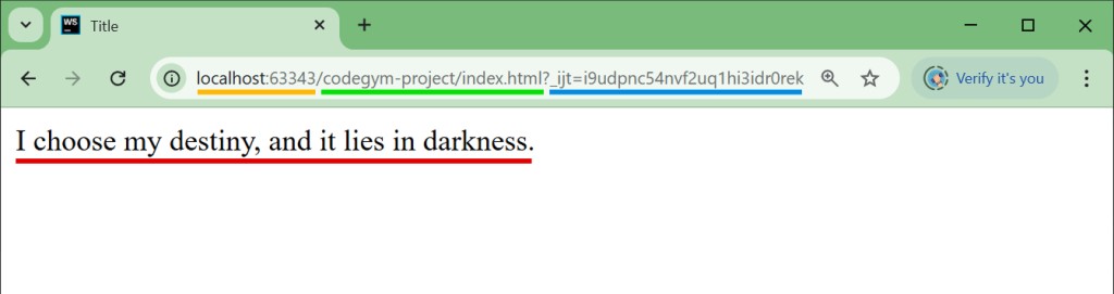 Exibição do resultado