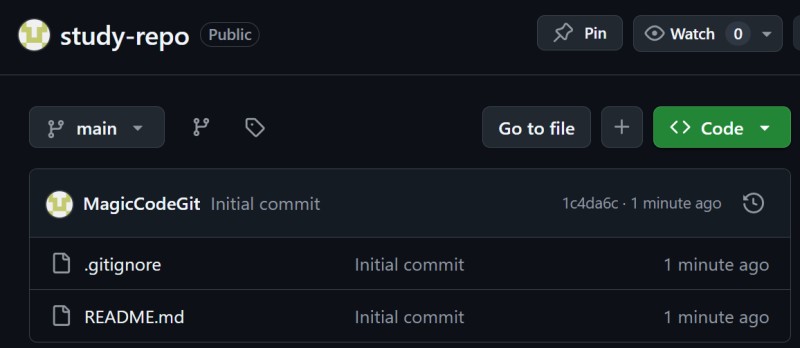 The finished repository on GitHub