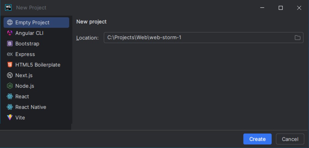 为你的第一个项目取个名字