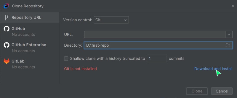 The IntelliJ IDEA Welcome Screen