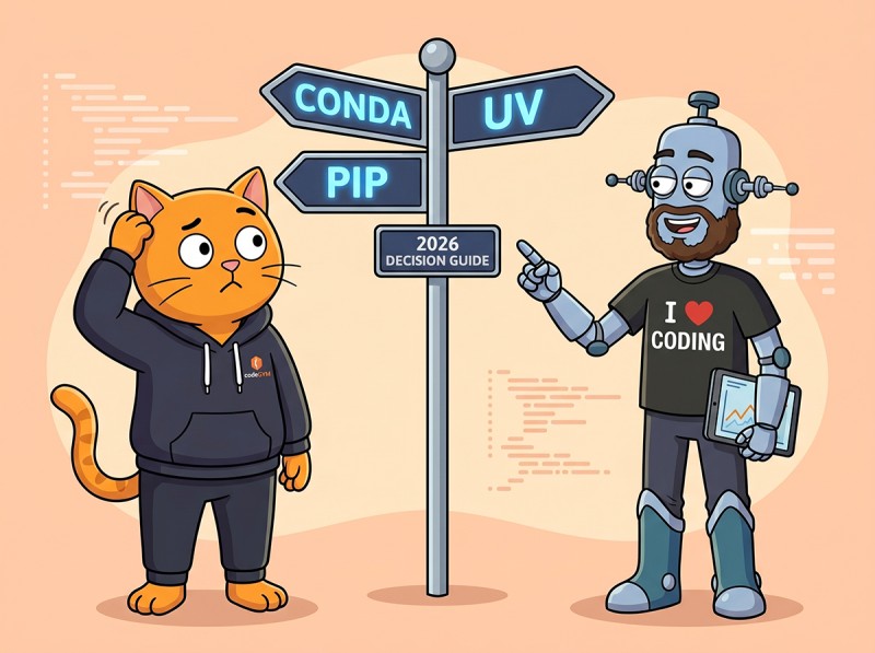 Conda vs pip vs uv: The 2026 Decision Guide (plus mamba and pixi) - 1