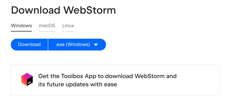 下载 WebStorm