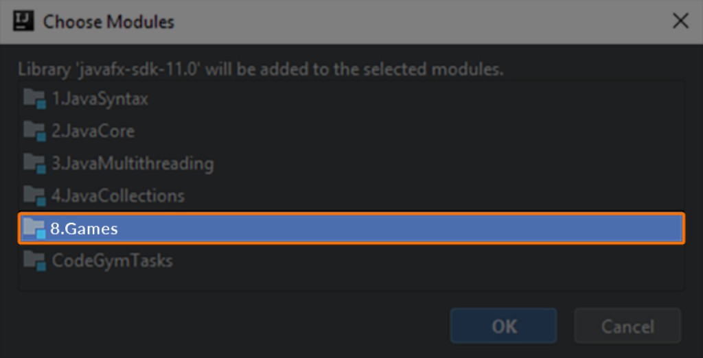 New section on CodeGym — Games - 8