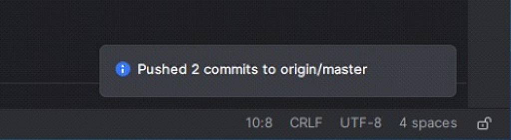 Nếu mọi thứ thành công, bạn sẽ thấy thông báo kiểu như thế này